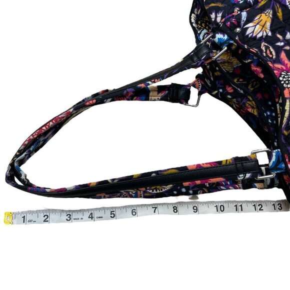 Vera Bradley Glenna Shoulder Bag Floral Medium Leather Details Multiple Pockets - Picture 12 of 12